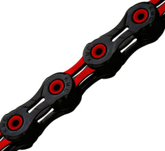 Cadenillas KMC 1/2X11/128 126L DLC12 12 Vel Negro/Rojo-Negro