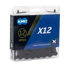 Cadenillas KMC 1/2X11/128 126L DLC12 12 Vel Negro/Rojo-Negro