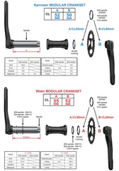 Juego de Bielas FSA Afterburner BB392EVO Mod 1X Crankset