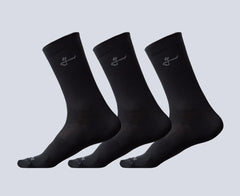 Medias Ciclismo Givelo Paquete 3 Calcetines Negros
