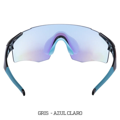 Gafas de Ciclismo GW flint Full Color GRIS/Azul CLARO