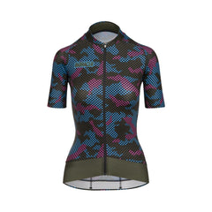 Jersey Ciclismo Bioracer Maillot Epic Camo21 Mujer Azul Oliv