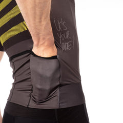 Jersey Ciclismo Bioracer Epic Hombre LifeIsNotaRace B-Yellow