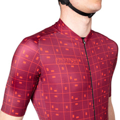 Jersey Ciclismo Bioracer Maillot Epic Bit Map Burdeos
