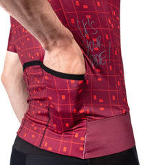 Jersey Ciclismo Bioracer Maillot Epic Bit Map Burdeos