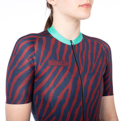 Jersey Ciclismo Bioracer Mujer Epic Le Cabine Navy-Bordeaux