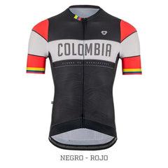 Jersey Ciclismo M/C Hombre GW Colombia Negro Rojo