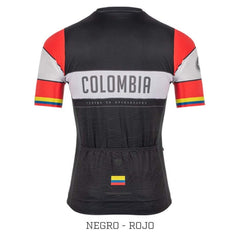 Jersey Ciclismo M/C Hombre GW Colombia Negro Rojo