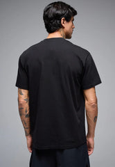 Camiseta Core Hombre Oversized Givelo 100% Algodón Negra