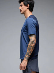 Camiseta Casual Hombre Givelo Bynd Osaka Azul