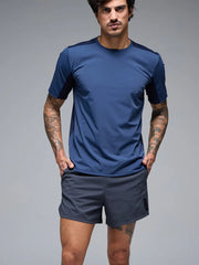 Pantaloneta Running Hombre Givelo BYND 5" Gris Oscuro