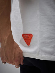 Camiseta Casual Hombre Oversized CDA 100% Algodón Off White