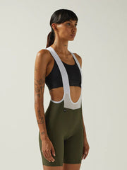 Pantaloneta Ciclismo C/T Mujer Givelo HD Pro Oliva