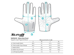 Guantes Ciclismo Supacaz Supa G Long GloveTwisted Negro