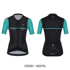 Jersey Ciclismo M/C Mujer GW Flamma Negro Menta