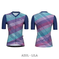 Jersey Ciclismo M/C Mujer GW Mistura Azul Lila