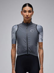 Chaleco de Ciclismo Mujer Givelo ESSNTL Quick FreeGiletGrey