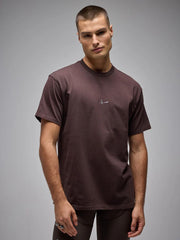 Camiseta Casual Hombre Oversized 100% Algodón G90 Brown