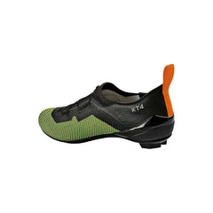 Zapatilla Ciclismo Ruta Dmt KT4 Negro/Verde Fluo