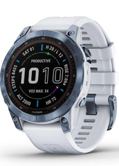 Reloj Fenix 7 Sapphire Solar Edition Blanco Titanio Azul