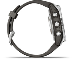 Reloj Fenix 7S Pro Solar Plata con Banda de Grafito