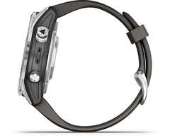 Reloj Fenix 7S Pro Solar Plata con Banda de Grafito
