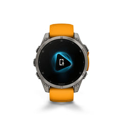 Reloj Garmin Fenix 8 47mm Amoled Zafiro Titanio Naranja