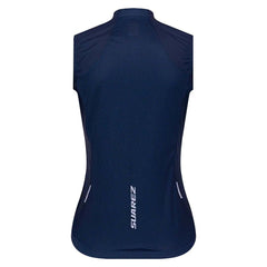 Chaleco Cortavientos De Ciclismo Mujer Barrier Navy
