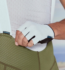 Guantes De Ciclismo Cortos Suarez Sallow White