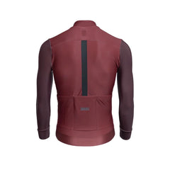 Jersey de Ciclismo Térmico M/L Hombre Ascender Marsala Red