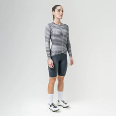 Jersey De Ciclismo M/L Mujer Suarez Rapid Silver Gray 2.4