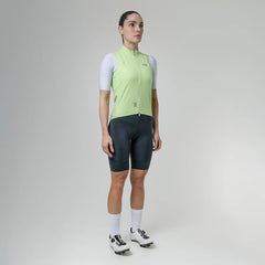 Chaleco Cortavientos Ciclismo Mujer Barrier Apple Green 2.5