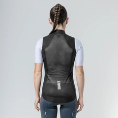 Chaleco Cortavientos Ciclismo Suarez Mujer Barrier Black 2.5