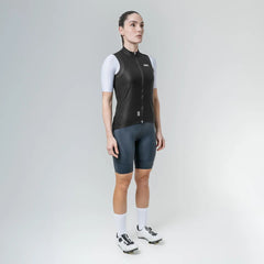 Chaleco Cortavientos Ciclismo Suarez Mujer Barrier Black 2.5