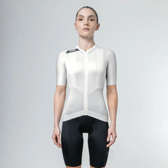 Jersey De Ciclismo M/C Mujer Suarez Solid Sand White 2.5