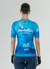 Jersey De Ciclismo Mujer Suarez Team Medellin Azul