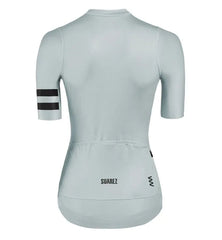 Jersey Ciclismo M/C Suarez Mujer Solid Gray Pearl 2.4