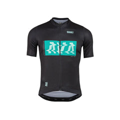 Jersey Ciclismo M/C Suarez Hombre Ease Negro Verde 2.3