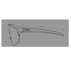 Gafas de Ciclismo Koo Alibi Grey Matt Lente Turquoise