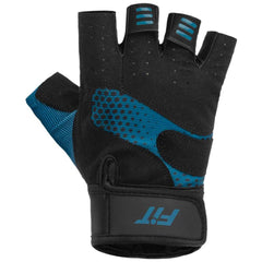 Guantes Cortos Entrenamiento Stake Sportfitness Negro Azul