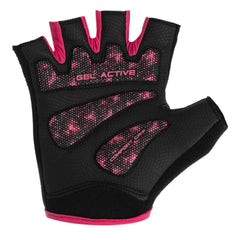 Guantes Cortos de Entrenamiento Rings Negro Fucsia