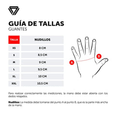 Guantes Ciclismo Cortos GW Jaspe Rojo