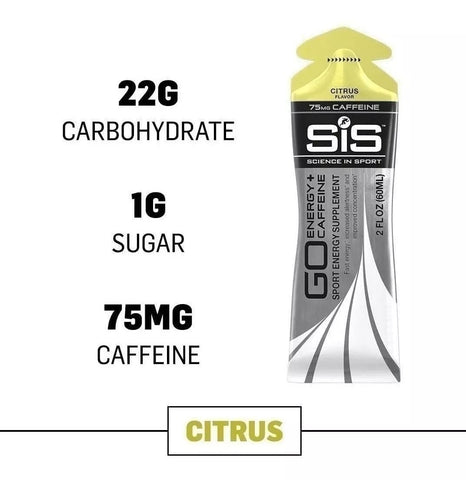 Gel Sis Go Energy + Cafeina 75mg Citrico 75ml