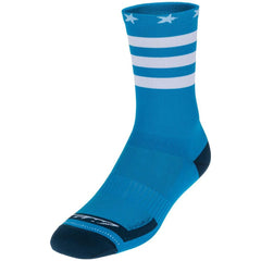 Medias Cortas Ciclismo GW Stars Azul Blanco