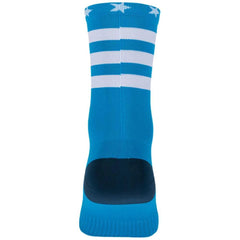 Medias Cortas Ciclismo GW Stars Azul Blanco