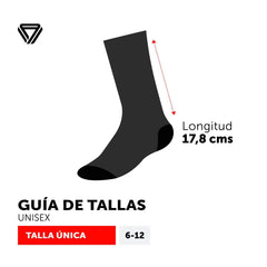 Medias Ciclismo GW Lithe Negro Blanco