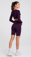 Short Largo Mujer Biker Seamless Spirit Sportfitness Uva