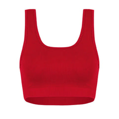 Top Sin Mangas Mujer Seamless Mind Sportfitness Escarlata