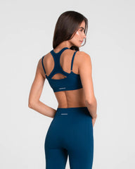 Top Sin Mangas Mujer Seamless Dash Sportfitness Índigo