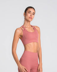 Top Sin Mangas Mujer Seamless Dash Sportfitness Rosado